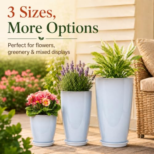 Set of 3 Tall Planter