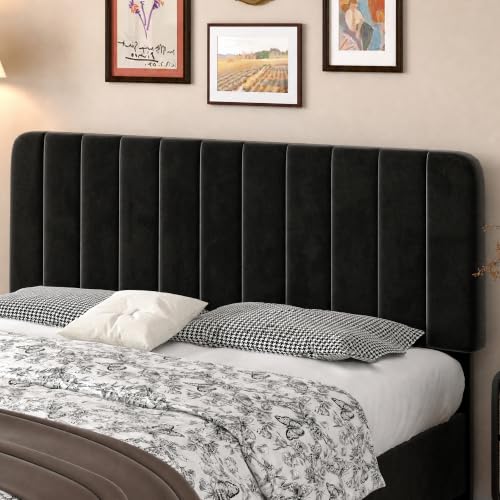 Full Size Upholstered Bed Frame with 4 Drawers and Headboard
