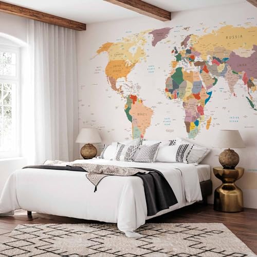 Wall Mural World Map 193x138 in (10 Count)