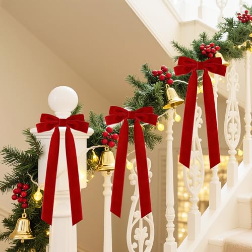 Large Christmas Bows (6 Count)