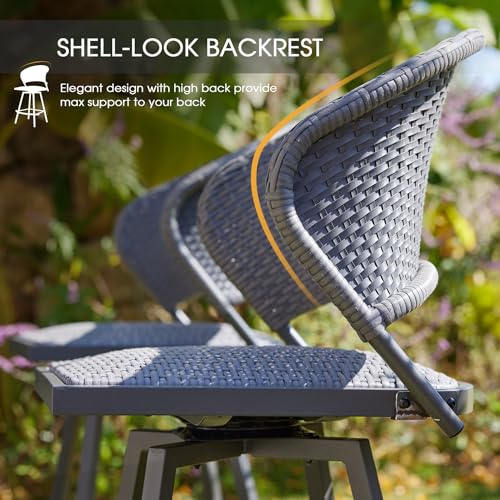 Patio Bar Stool Chairs Set of 4 (4 Count)