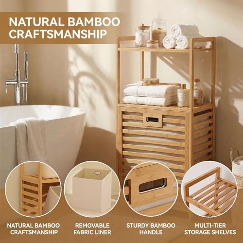 Tilt Out Laundry Hamper with 2 Tier