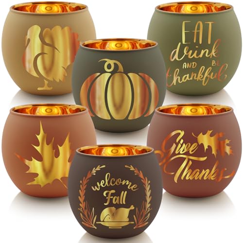 Thanksgiving Votive Candle Holder Set of 12 (6 Count)