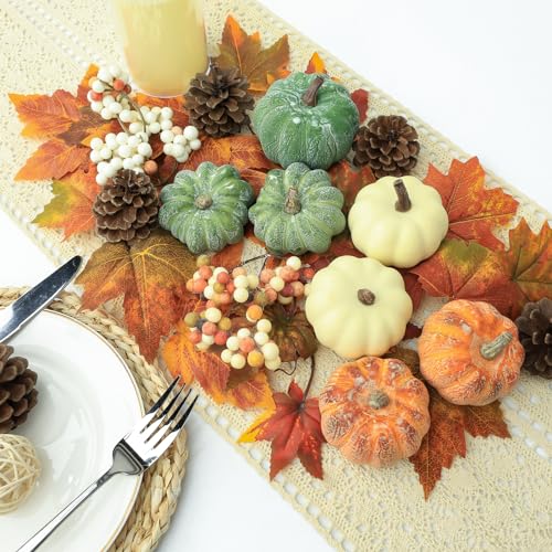 15 PCS Mini Pumpkin Decor (15 Count)
