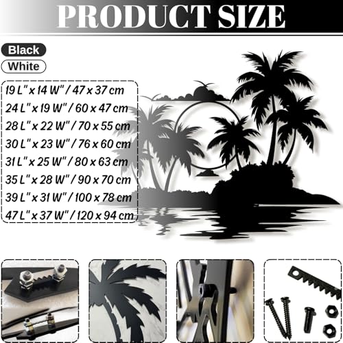 Palm Tree Metal Wall Decor