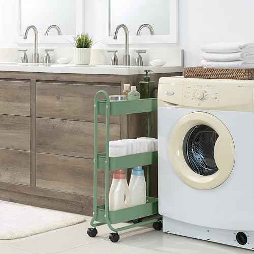 Slim Rolling Storage Cart