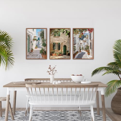 Vintage Italian Countryside Landscape Framed Wall Art