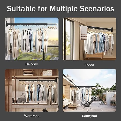 Wall Mounted Foldable Clothes Drying Rack