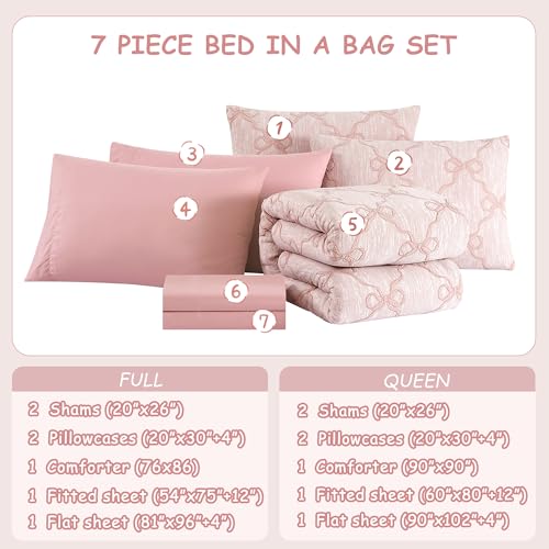 Queen Comforter Set with Sheets for Girls