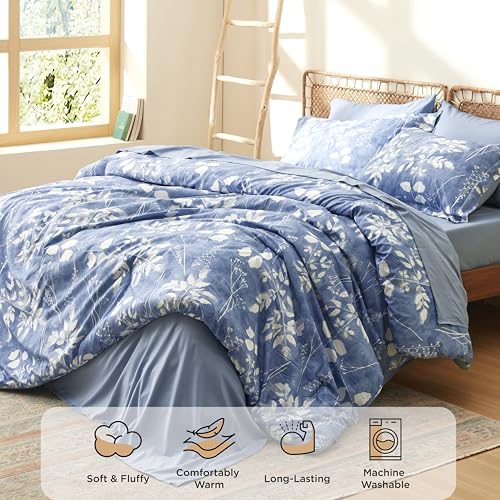 Floral Blue Comforter Set