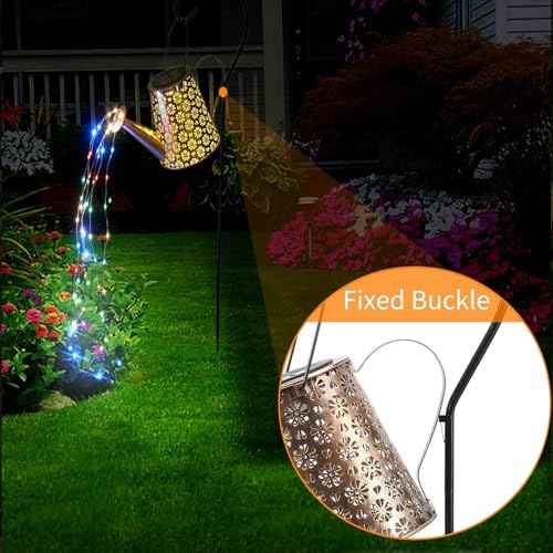 2 Pack Solar Watering Can Lights with Shepherd Hook (2 Count)