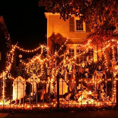 25FT Orange Halloween String Lights (50 Count)