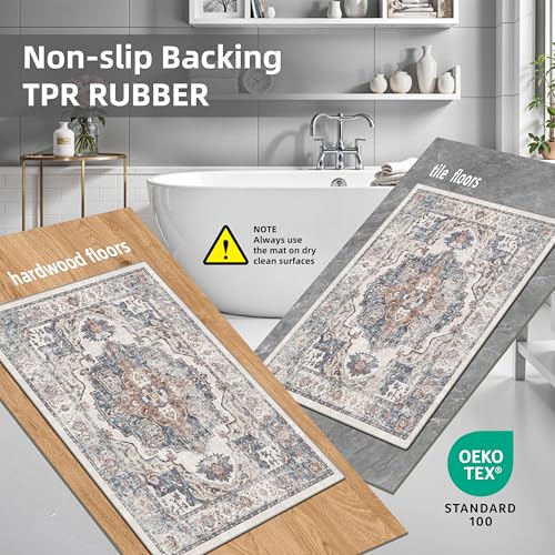 Washable Kitchen Rug Set of 3 (24 Sq Ft)