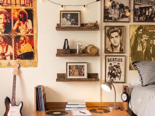 Floating Shelves for Wall Decor and Storage (6 Count)