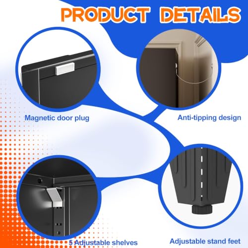 75.2" Tall Metal Storage Cabinet