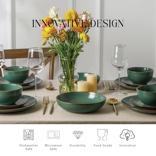 Brasa Modern Stoneware 16 Piece Dinnerware Sets (16 Count)