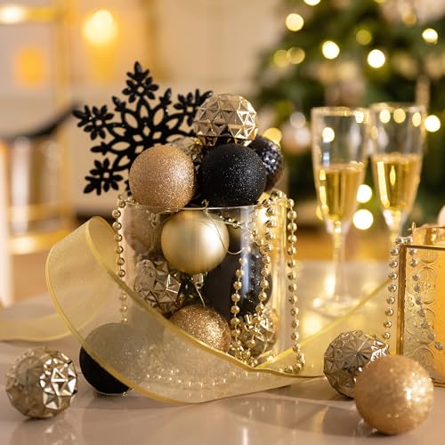50ct Christmas Tree Decorations Ball Ornaments 2.36 Inches (50 Count)