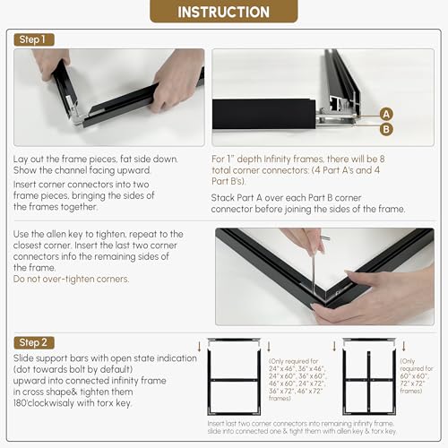 46"x60" Extra Large Framed Wall Art Classic River Valley Landscape Vintage Style Countryside Illustration for Home Living Room Bedroom Decor