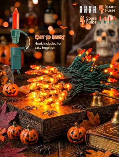 Orange Halloween Lights (13 Foot)