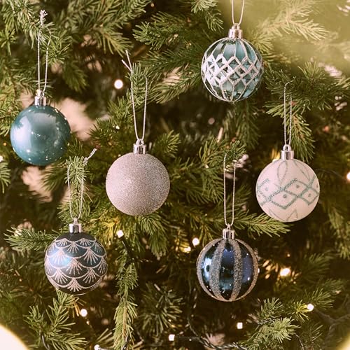 30ct Christmas Tree Decorations Ball Ornaments 2.36 Inches (30 Count)