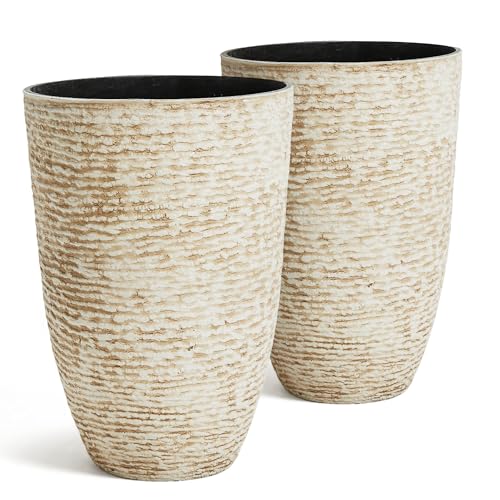 9 Gallon Tall Round Planters Set of 2 (2 Count)