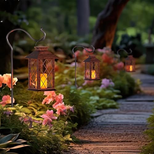 Solar Lanterns Outdoor Waterproof (2 Count)