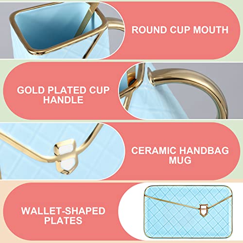 4 Sets Coffee Mug Elegant Handbag Shaped Cup
