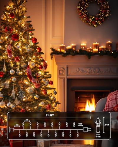 Clear Christmas String Lights (200 Count)