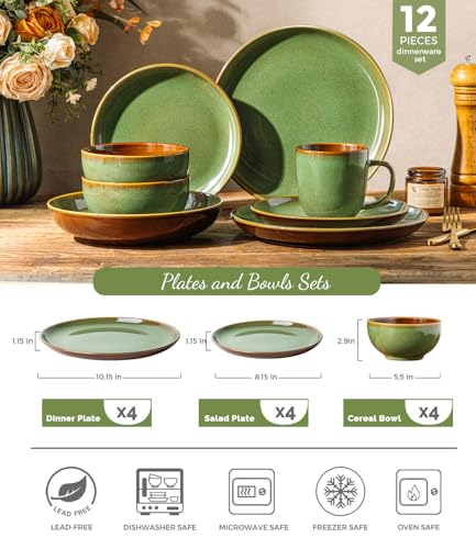 Porcelain Dinnerware Sets for 4 (12 Count)