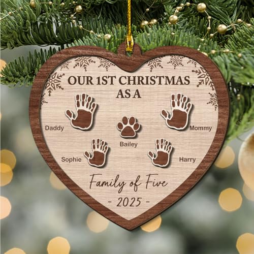 Custom Family Christmas Ornament 2025
