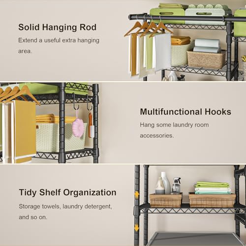 U13 Medium Over Washer and Dryer Storage Shelves