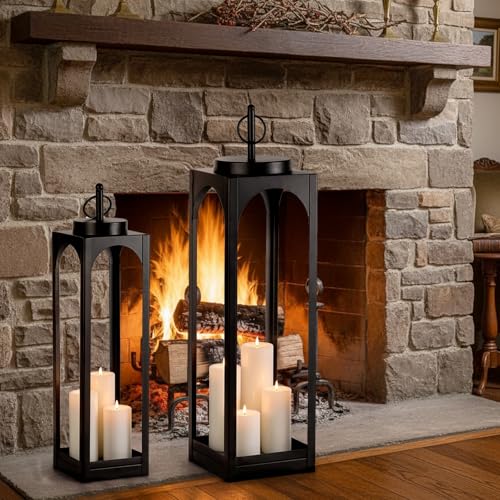 24" 19" Large Decorative Lanterns (2 Count)