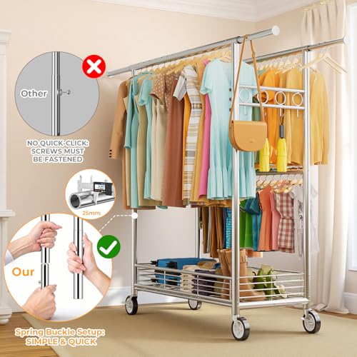 Heavy Duty Clothes Rack Load 960LBS