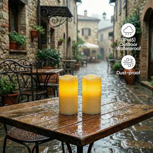 3" x 6" Outdoor Waterproof Flameless Candles (6 Count)