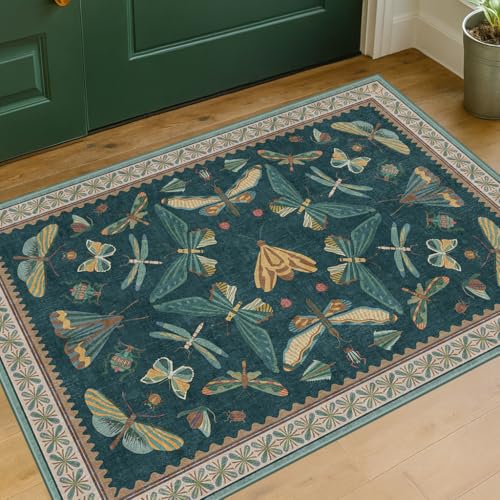Emerald Green Entry Rugs for Inside House (8 Sq Ft)