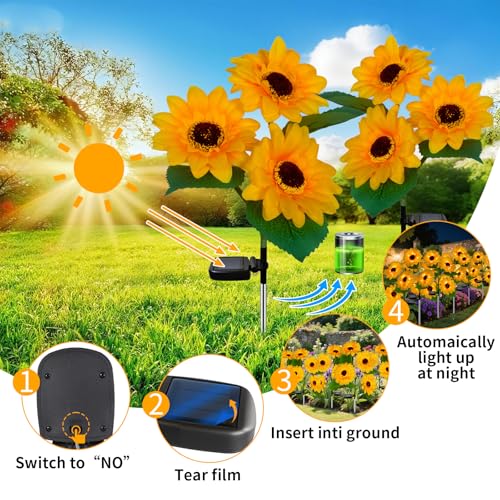 Outdoor Solar Garden Stake Lights (2 Count)