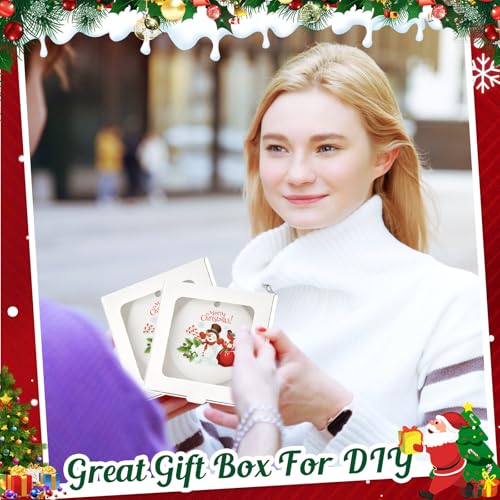 50 Pcs Christmas Sublimation Ornament Blanks Box (50 Count)
