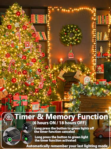 264 FT 800 LED Super Long Christmas Lights String Indoor Outdoor Warm White