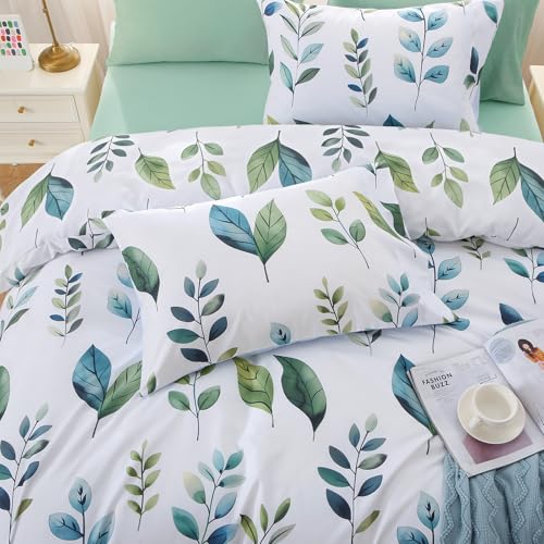 Grey Green Foliage Bed in a Bag King 7 Pieces