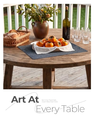 Denim Blue Placemats Set of 6 (6 Count)