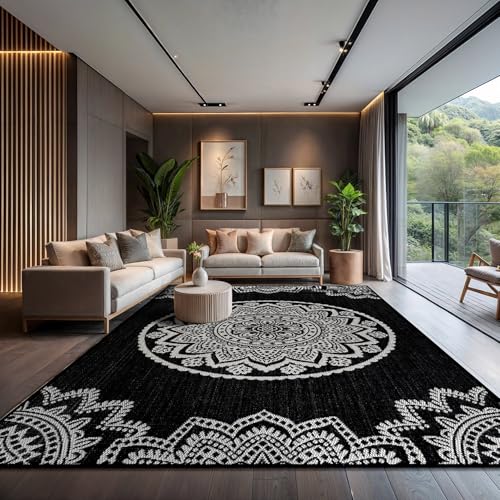 Outdoor Rug 10x14 Modern Large Area Rugs for Indoor and Outdoor Patios and Porches