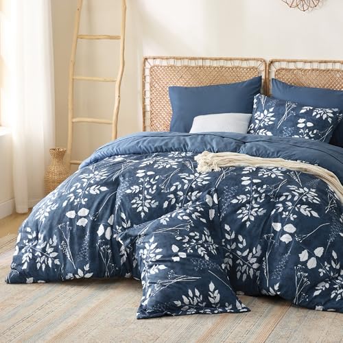Floral Navy Comforter Set