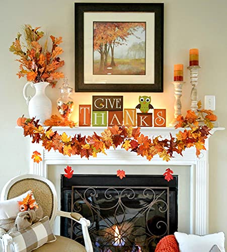2 Pack Fall Maple Garland (2 Count)