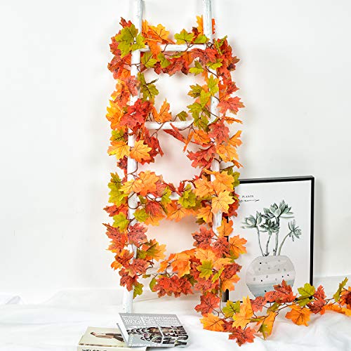 2 Pack Fall Garland Maple Leaf (11.8 Foot)