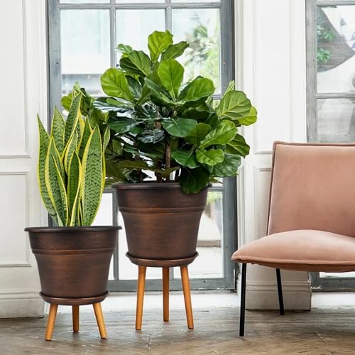 Plant Planters Pots Set of 4 Pack 11 Inch (4 Count)