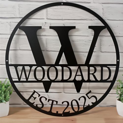 Personalized Metal Monogram Sign