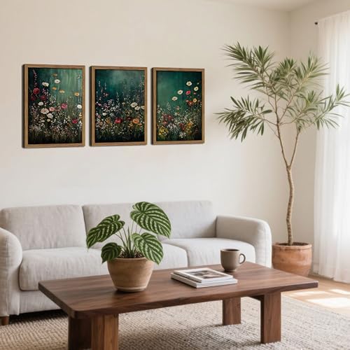 Vintage Wildflower Wall Art Set of 3 (3 Count)