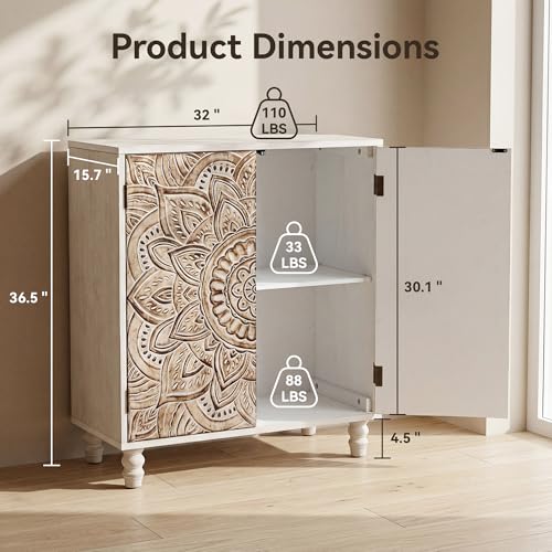 Set of 3 32" Accent Storage Cabinets (3 Count)