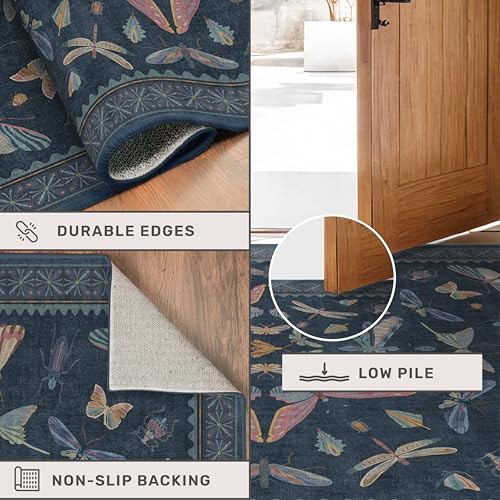 Washable 7x9 Large Area Rug for Living Room (63 Sq Ft)