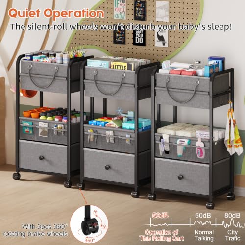 3In1 Baby Diaper Caddy Organizer
